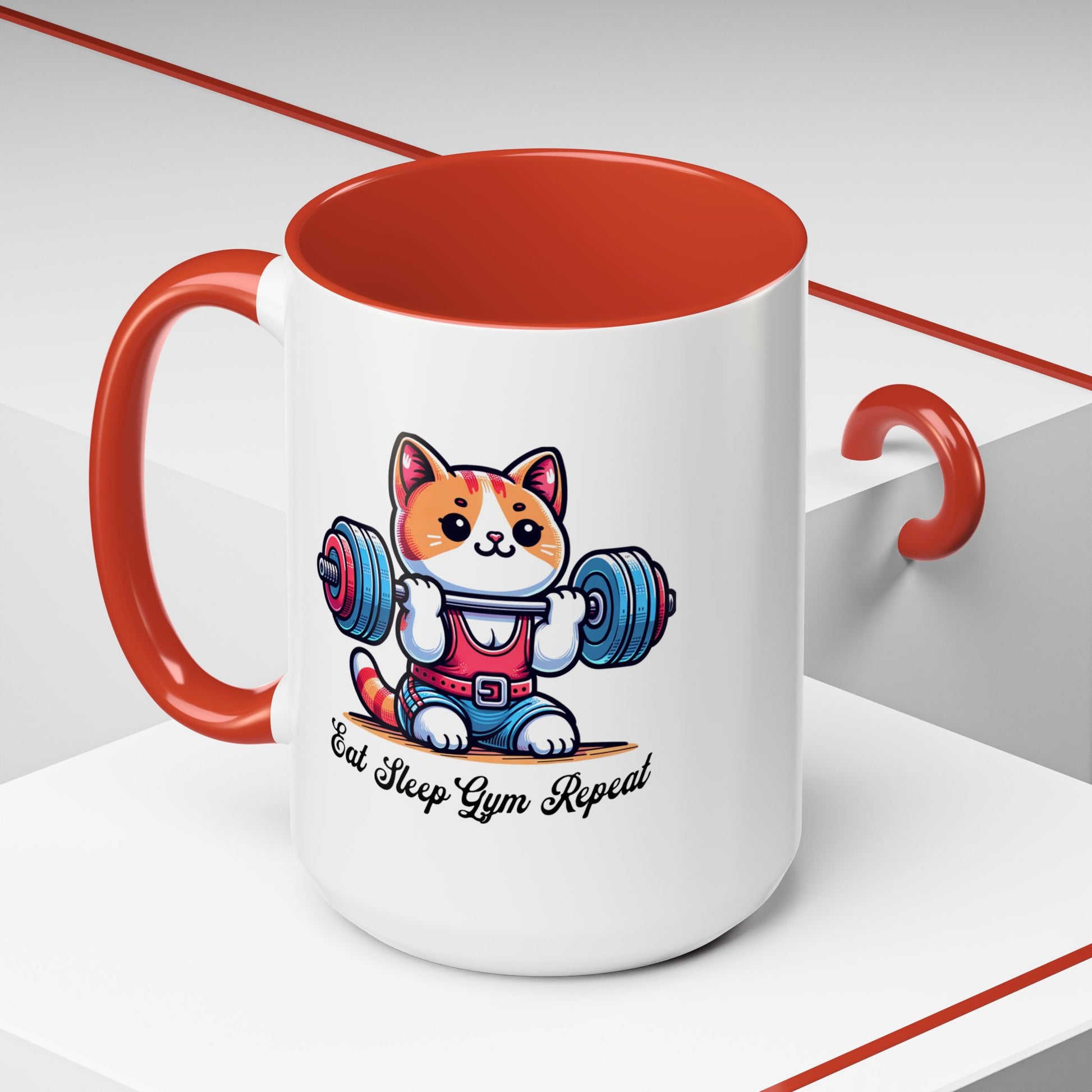 Gym Cat Mug (11, 15oz) - Mistermuaythai