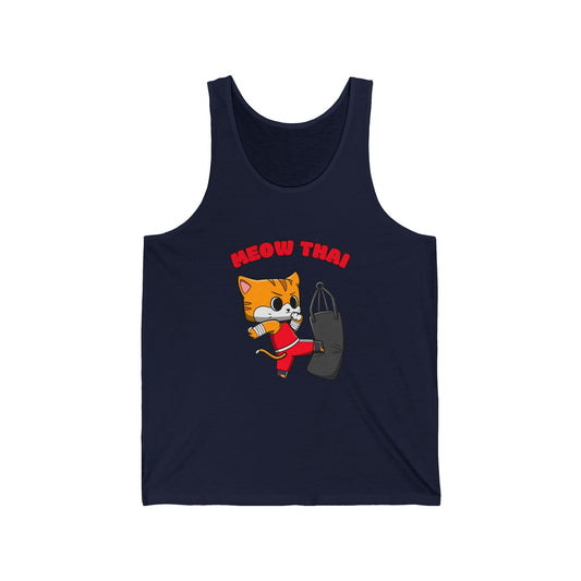 Meow Thai Unisex Jersey Tank - Mistermuaythai