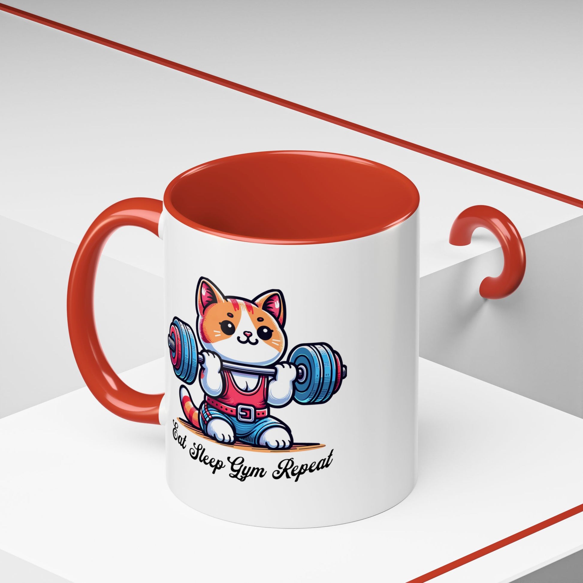 Gym Cat Mug (11, 15oz) - Mistermuaythai