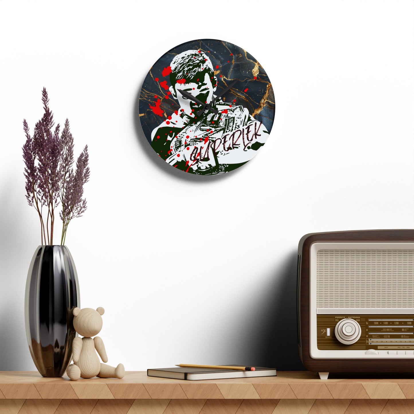 SUPERLEK Acrylic Wall Clock