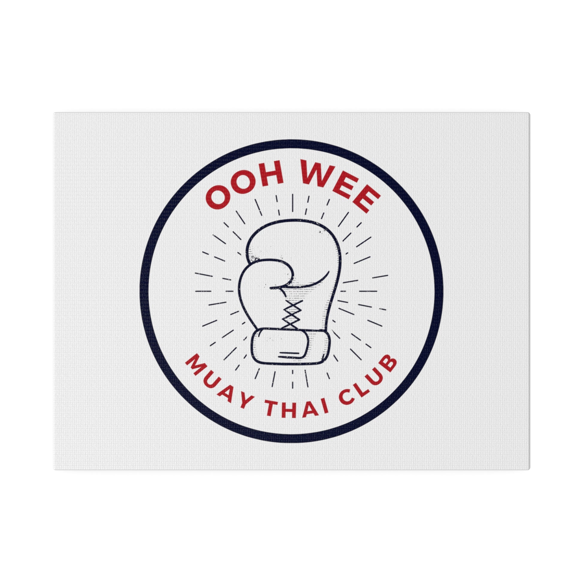 HOO WEE MUAY THAI CLUB. Matte Canvas, Stretched, 0.75" - Mistermuaythai